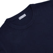 Hayle Cotton Relaxed Knit Crew Neck Jumper In