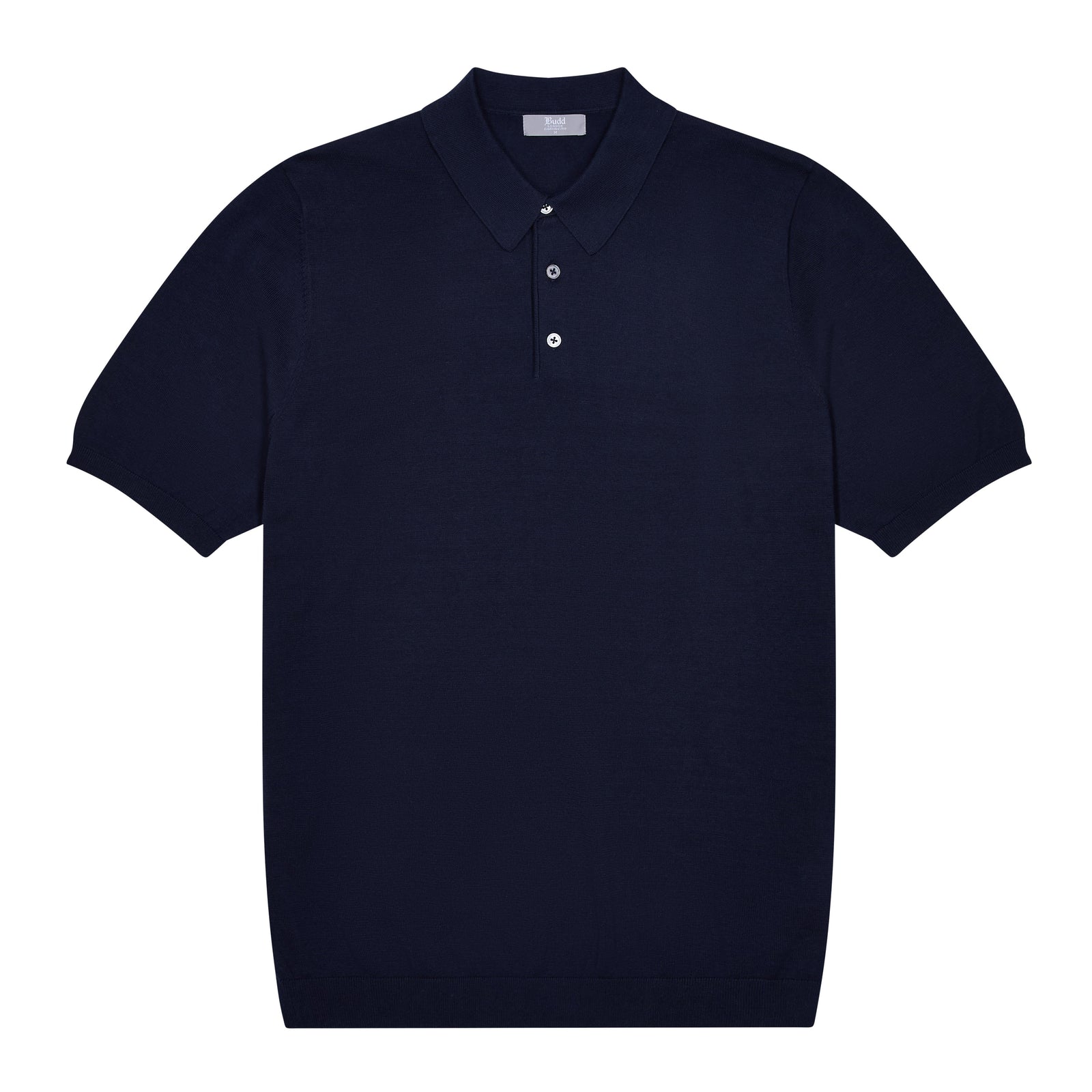Liston Cotton Fine Knit Short Sleeve Polo Shirt In