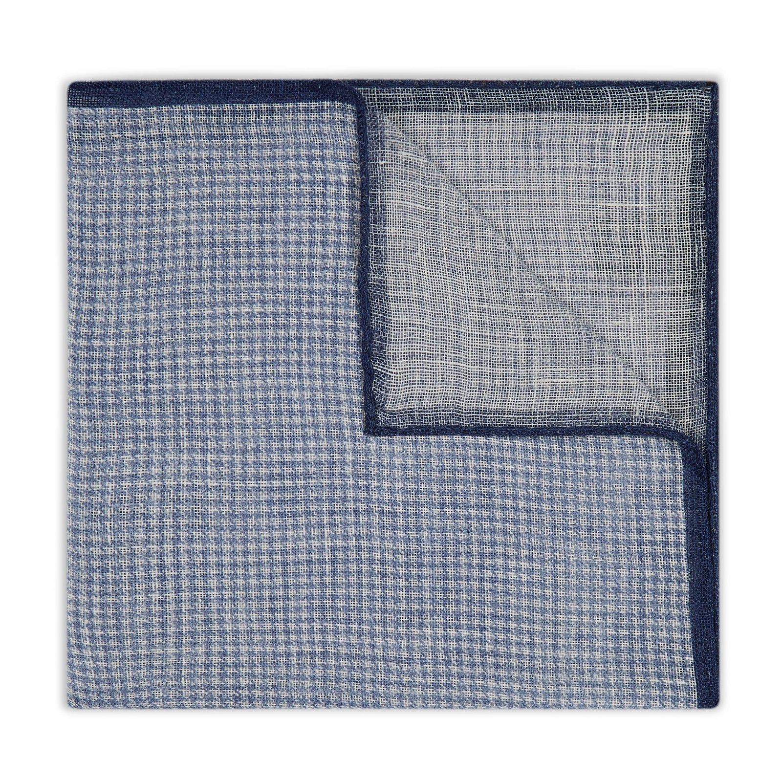 Puppytooth Linen Pocket Square In