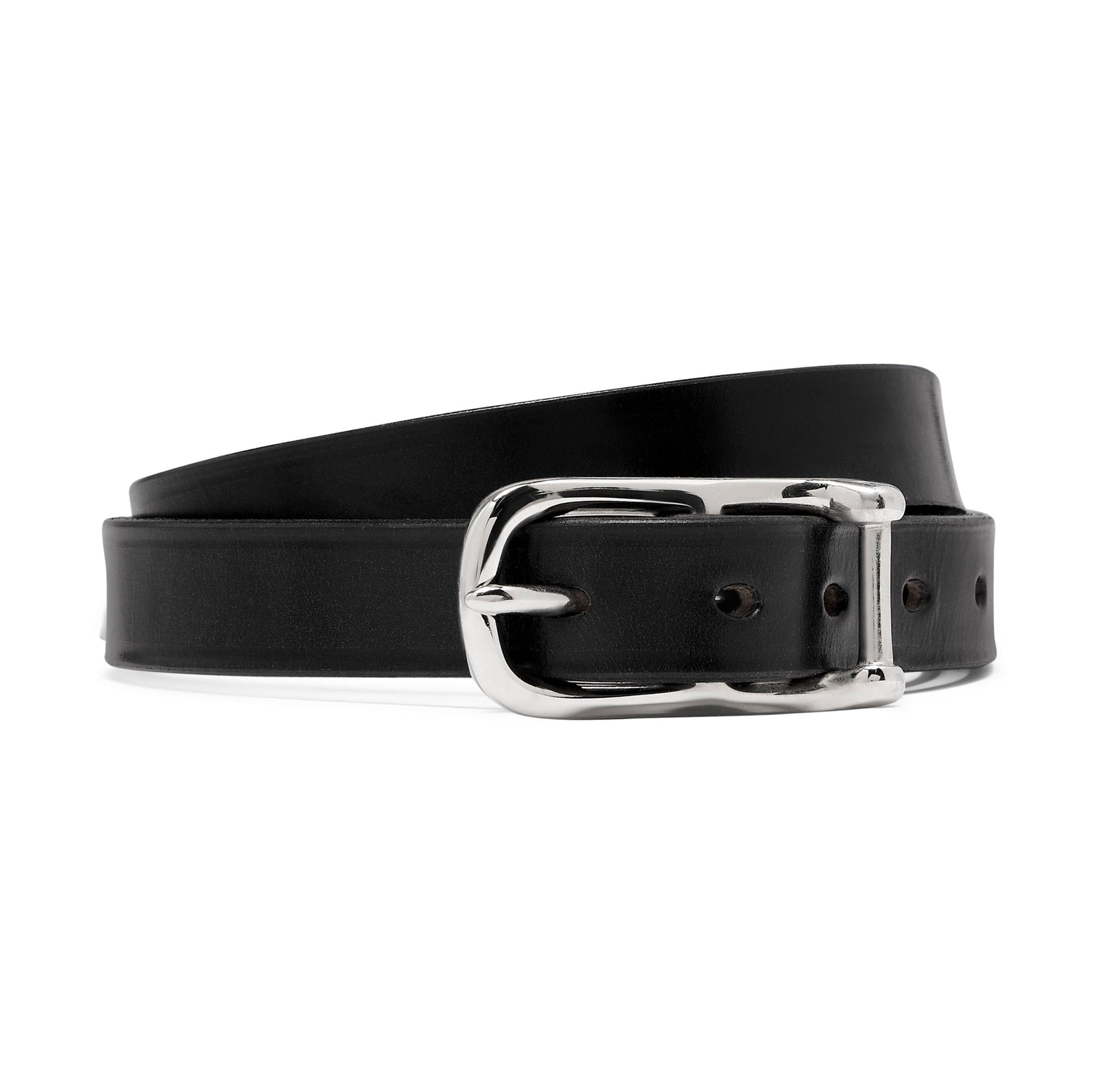 Wigmore Bridle Leather Belt In And Silver
