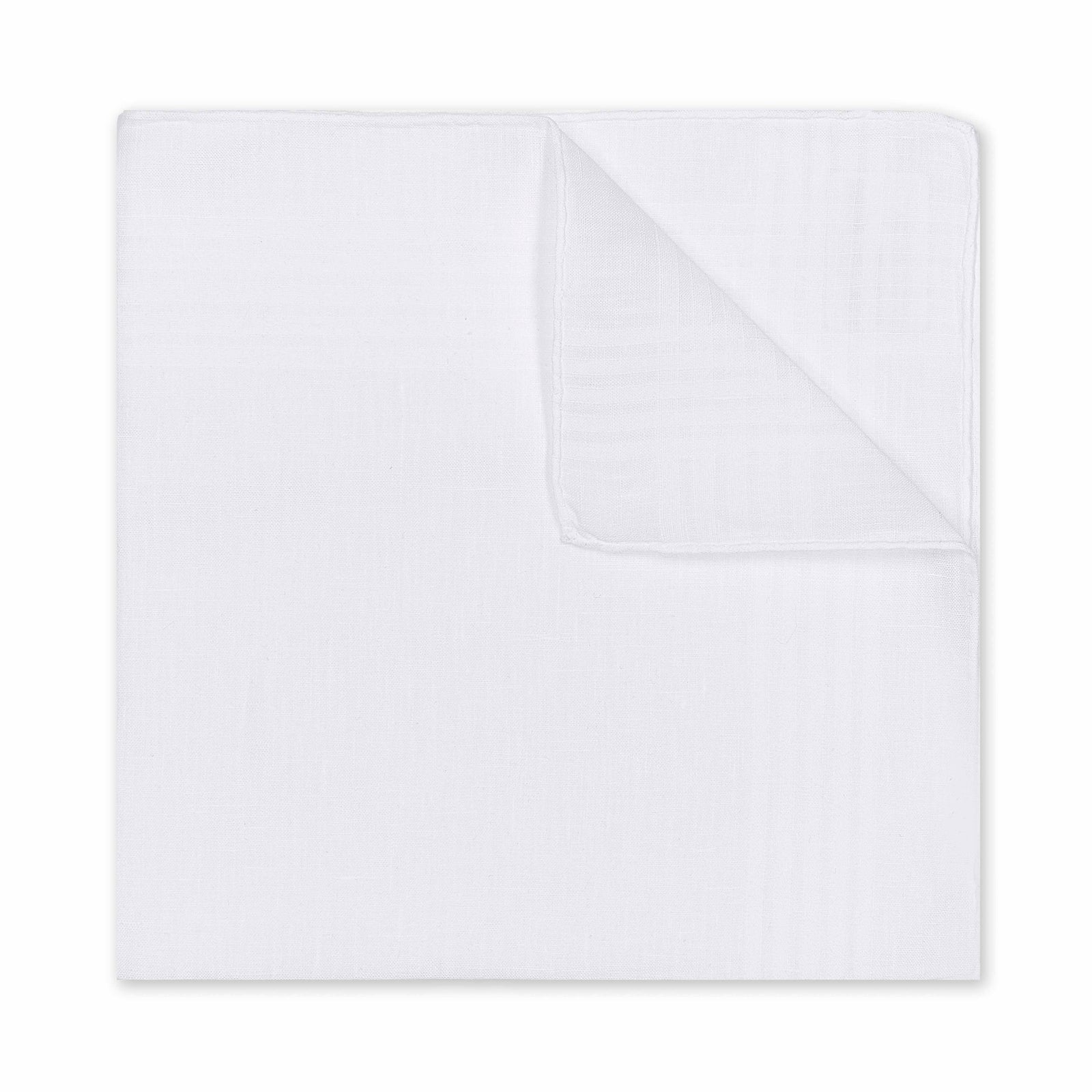 Check Border Hand Rolled Irish Linen Handkerchief In