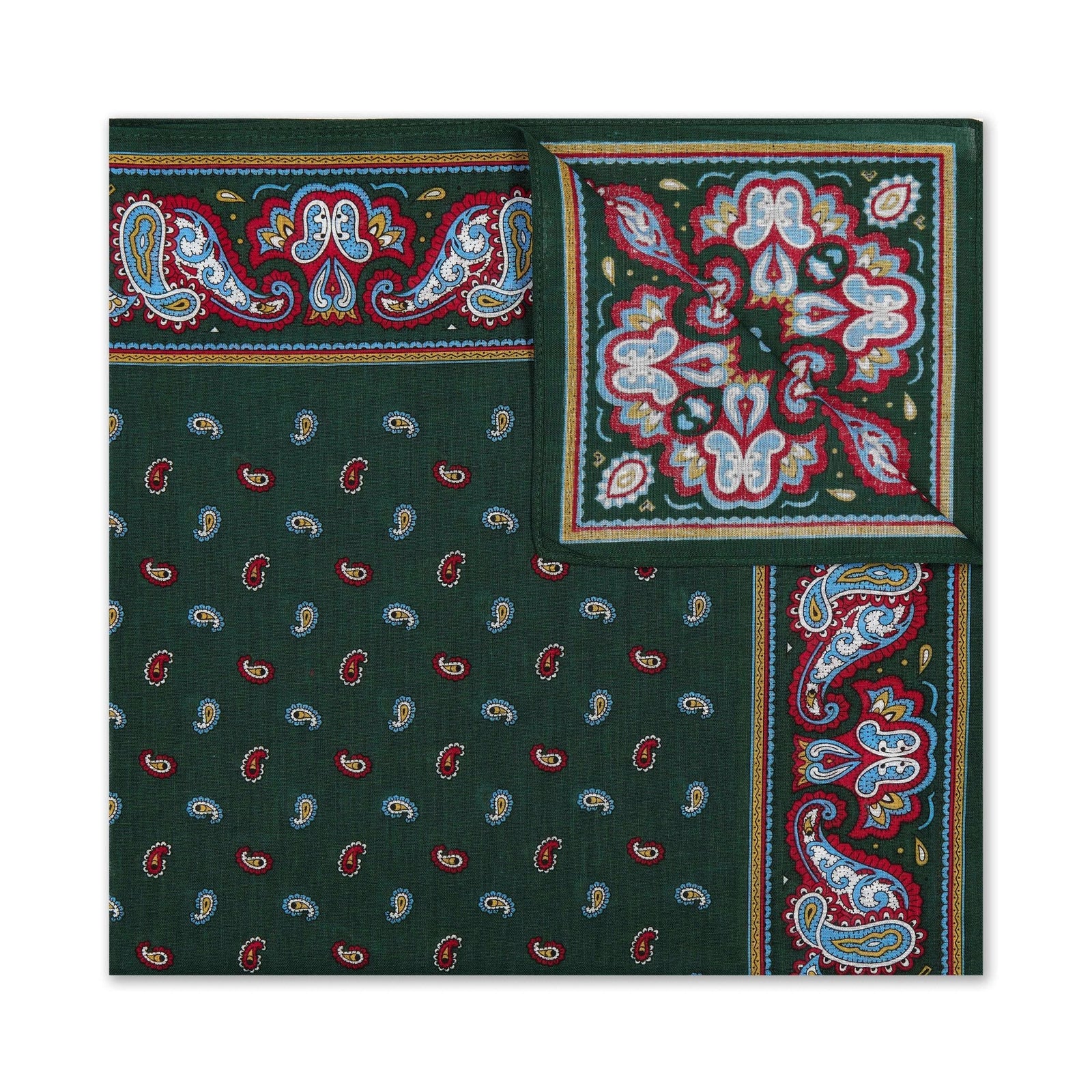 Pine Paisley Cotton Handkerchief In