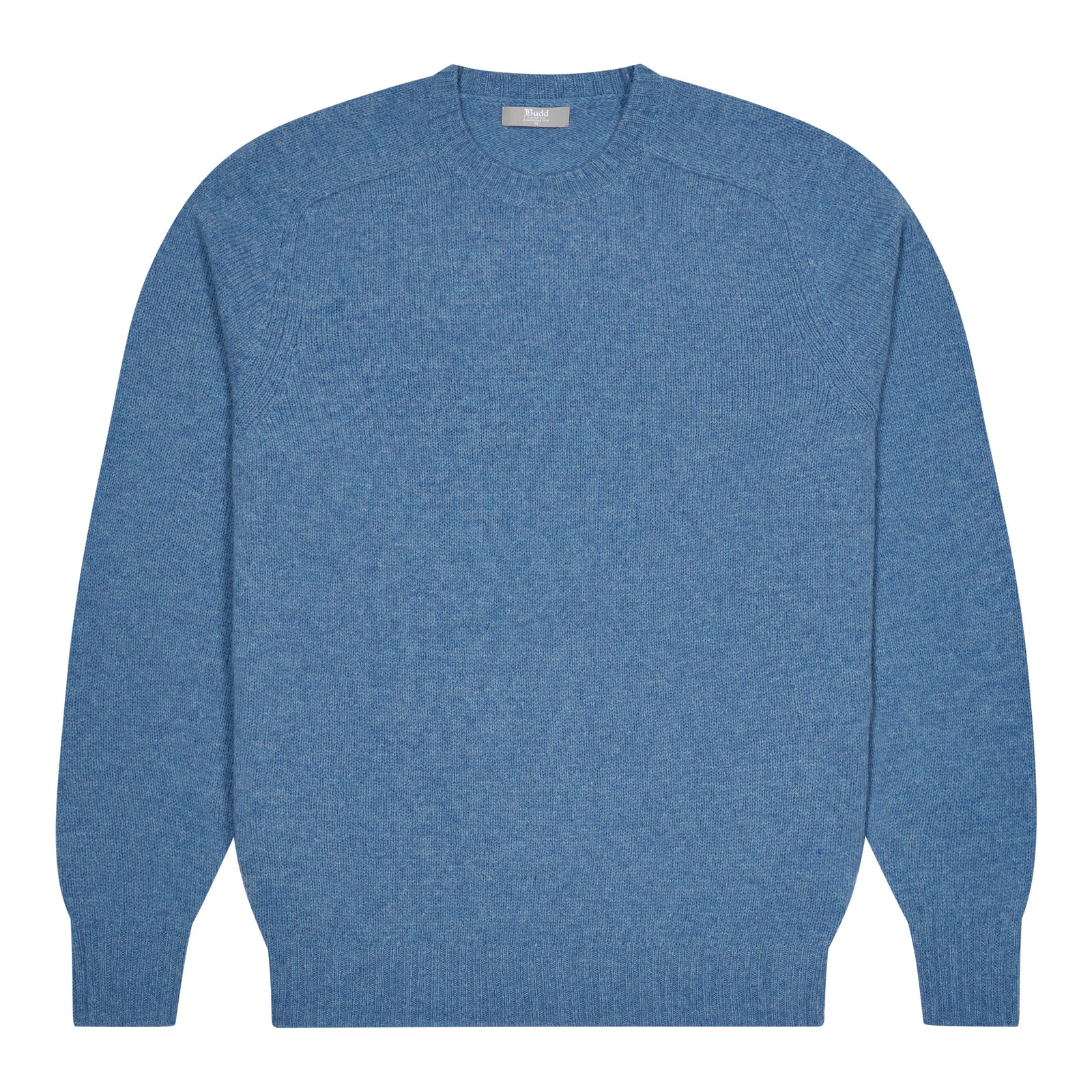 Hillswick Brushed Shetland Crew Neck Jumper In Nordic