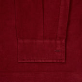 Casual Fit Moleskin Overshirt in Wine