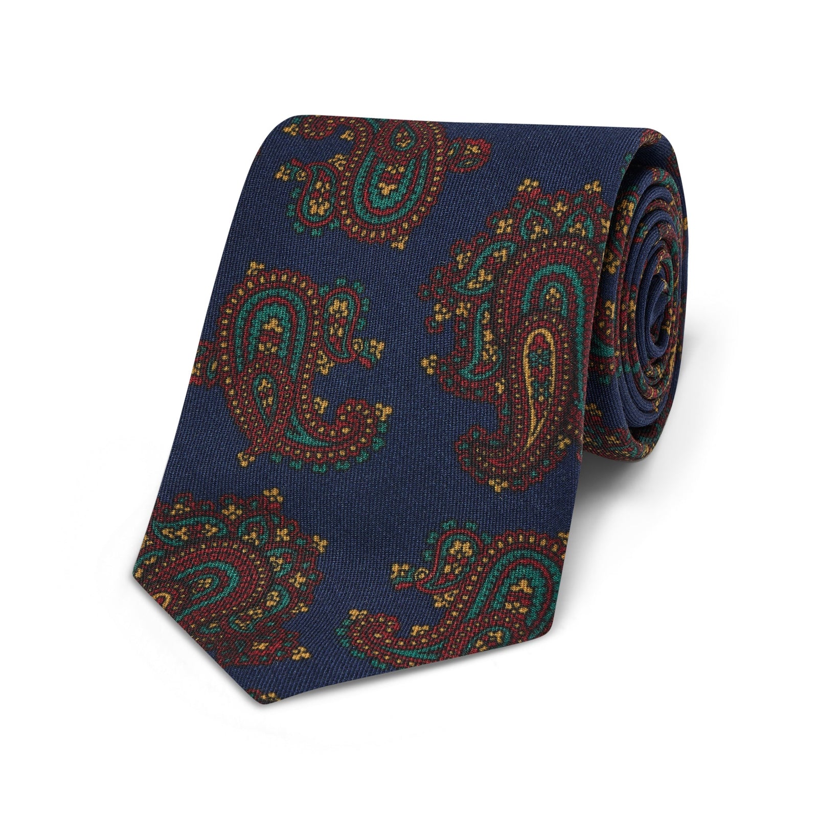 Paisley Medallion Fine Wool Tie In