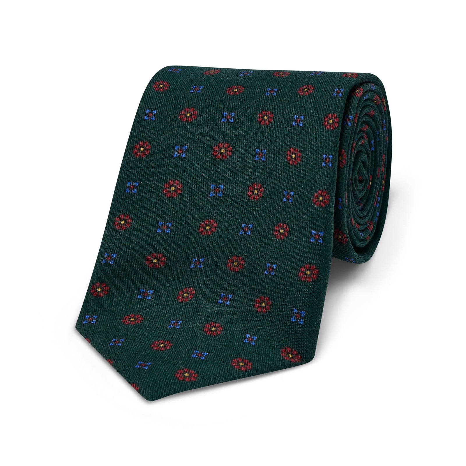 Florentine Motif Fine Wool Tie In
