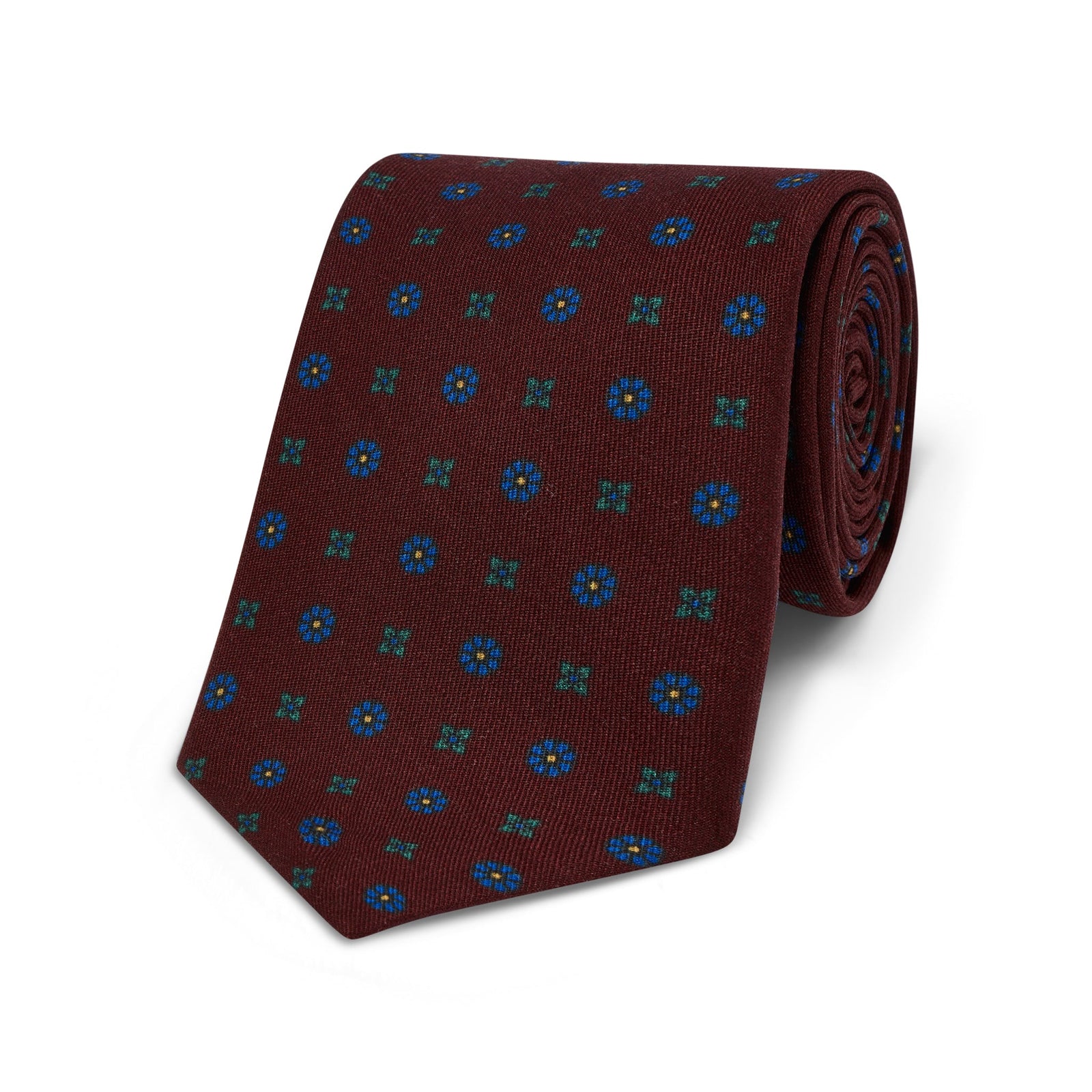 Florentine Motif Fine Wool Tie In