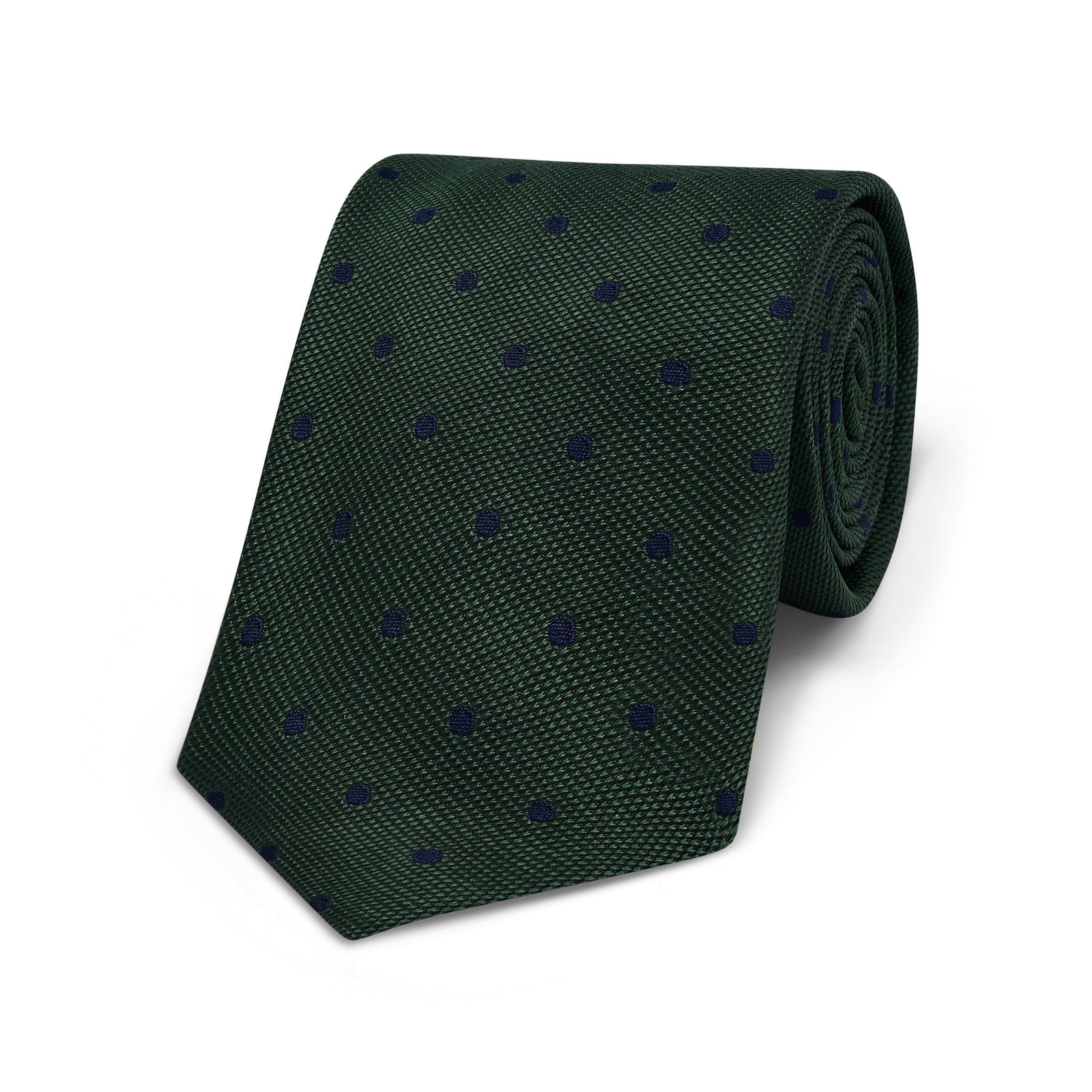 Polka Dot Woven Silk Tie In