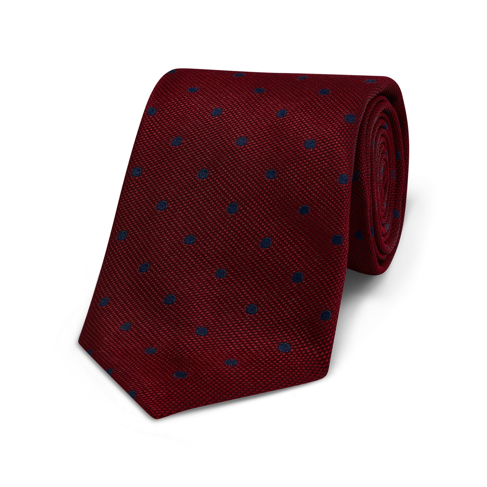 Polka Dot Woven Silk Tie In