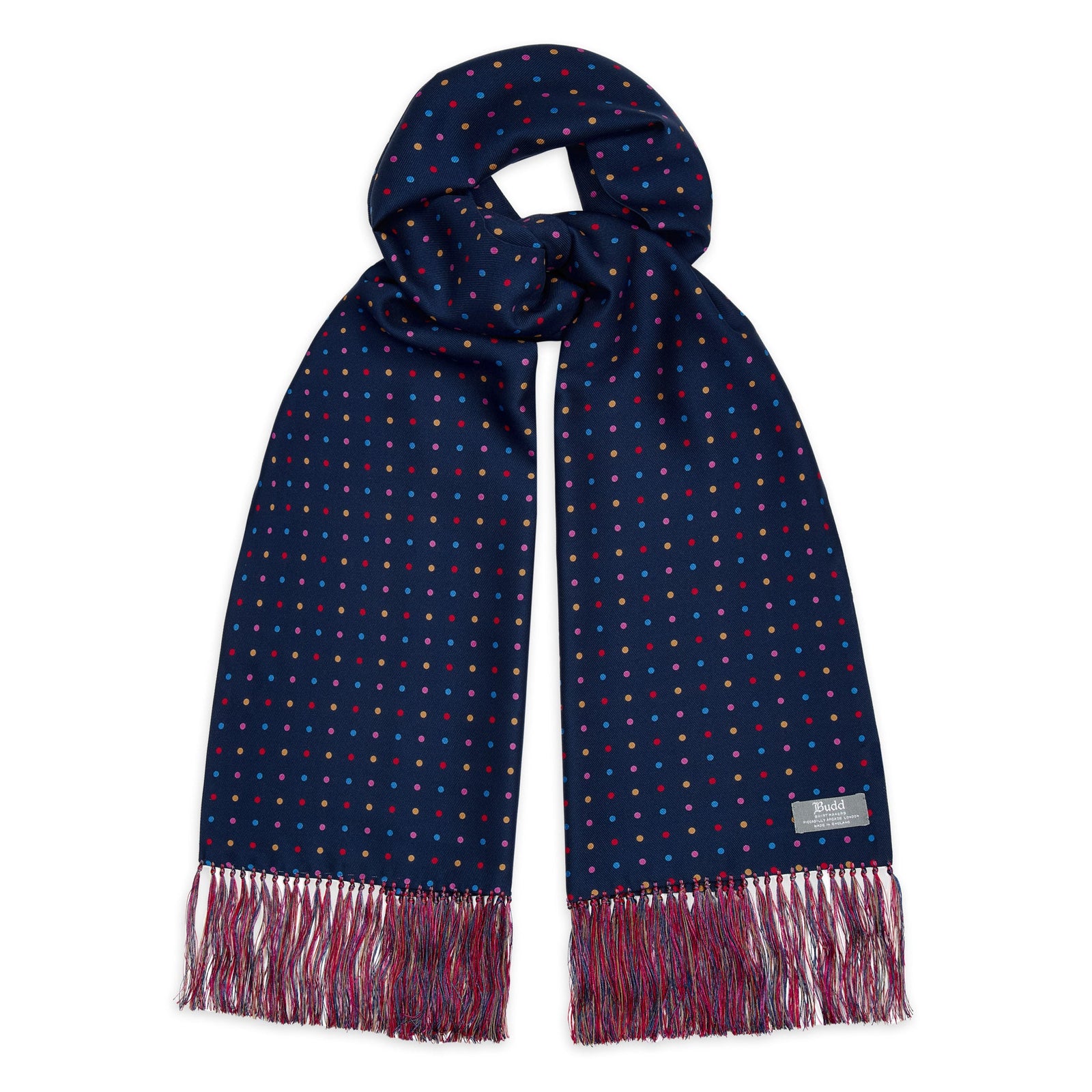 Harlequin Polka Dot Silk Twill Scarf In
