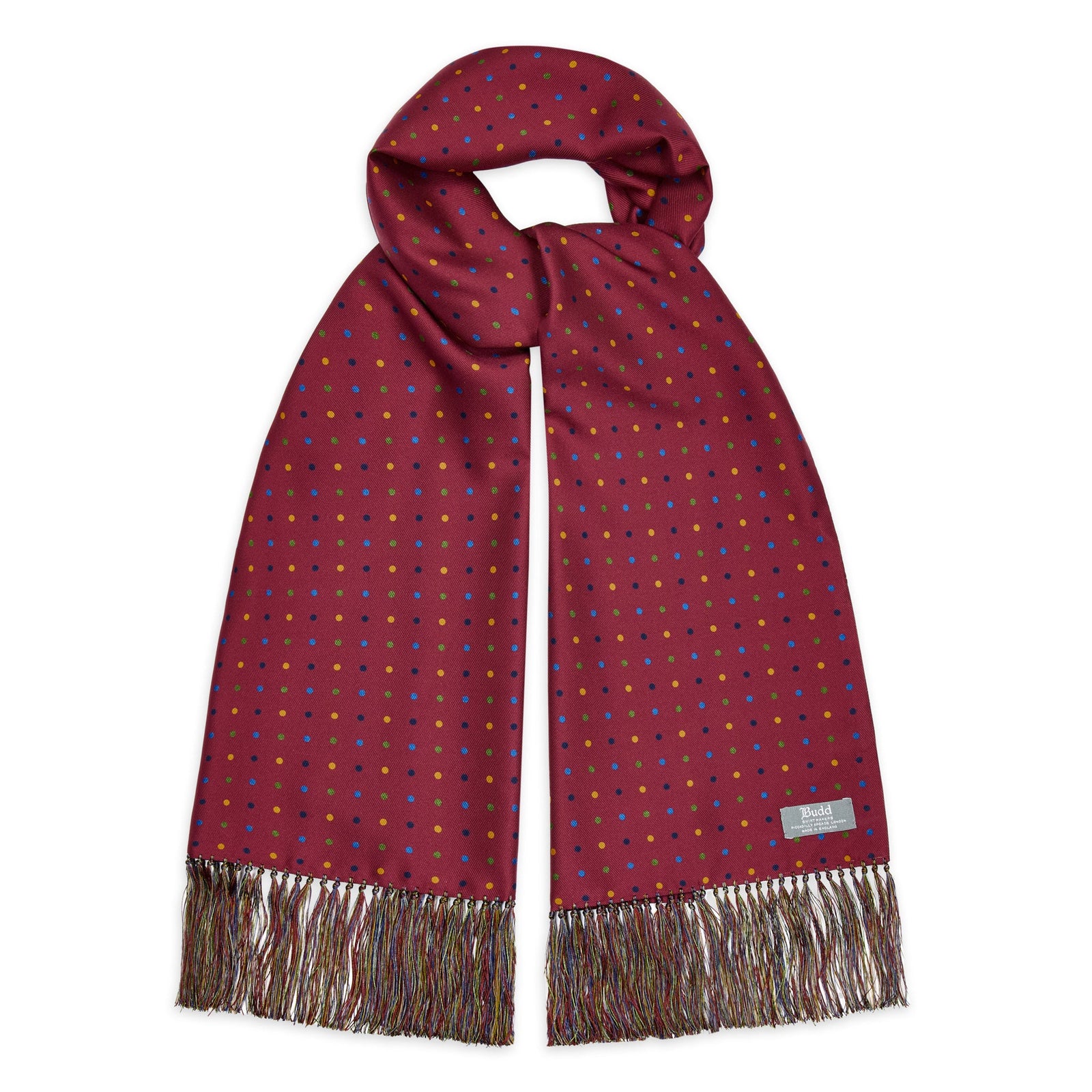 Harlequin Polka Dot Silk Twill Scarf In