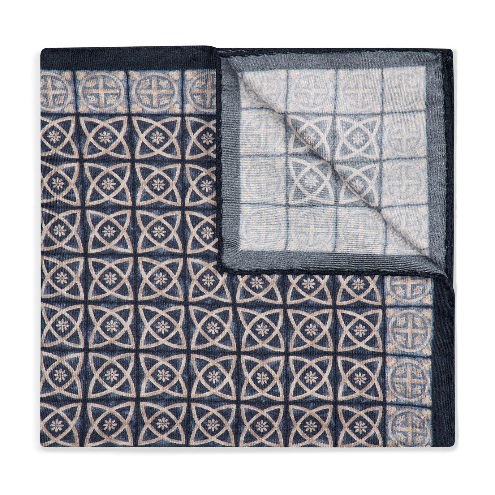Byzantine Mosaic Silk Pocket Square In
