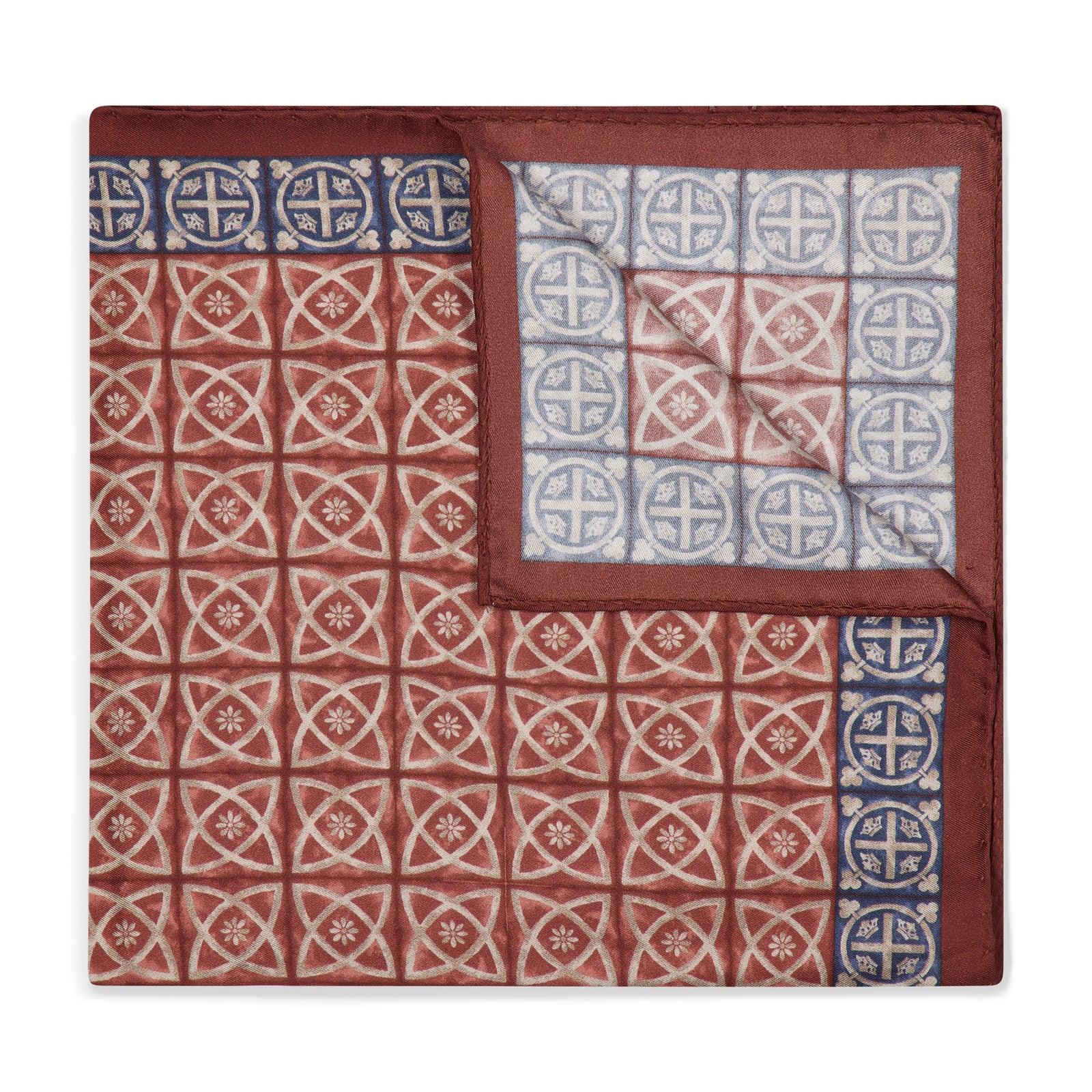 Byzantine Mosaic Silk Pocket Square In
