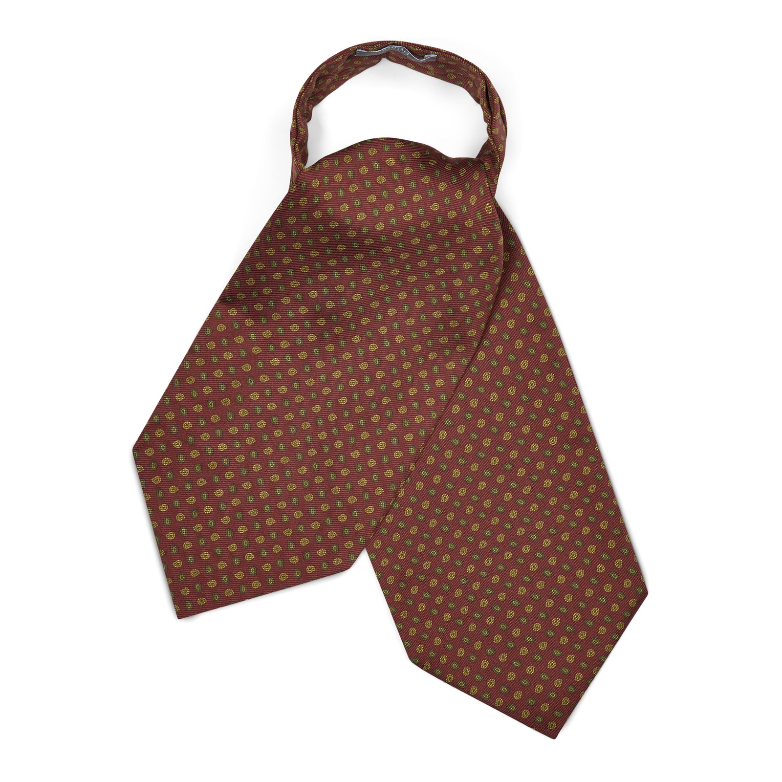 Miniature Pine Motif Silk Twill Cravat In