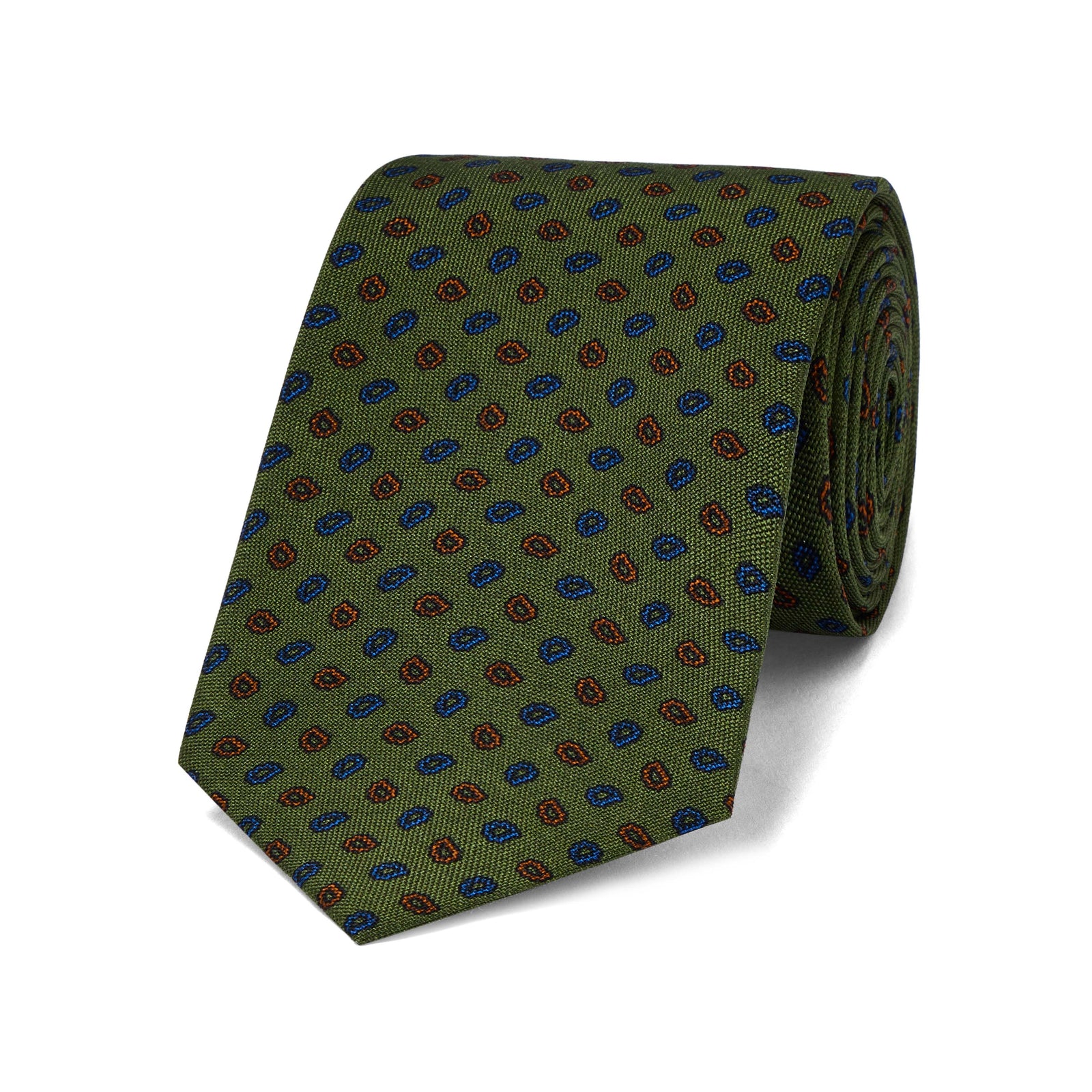 Cascading Leaf Panama Silk Tie In