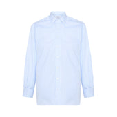 Sea Island Quality Pencil Stripe Classic Fit Double Cuff Shirt In