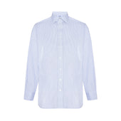 Hairline Stripe Superpoplin Bank Classic Fit Double Cuff Shirt In