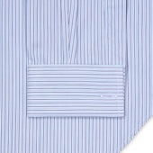 Hairline Stripe Superpoplin Bank Classic Fit Double Cuff Shirt In