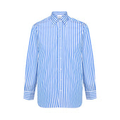 Sea Island Quality Candy Stripe Classic Fit Button Cuff Shirt In