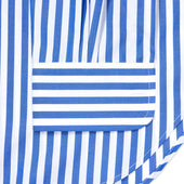 Sea Island Quality Candy Stripe Classic Fit Button Cuff Shirt In