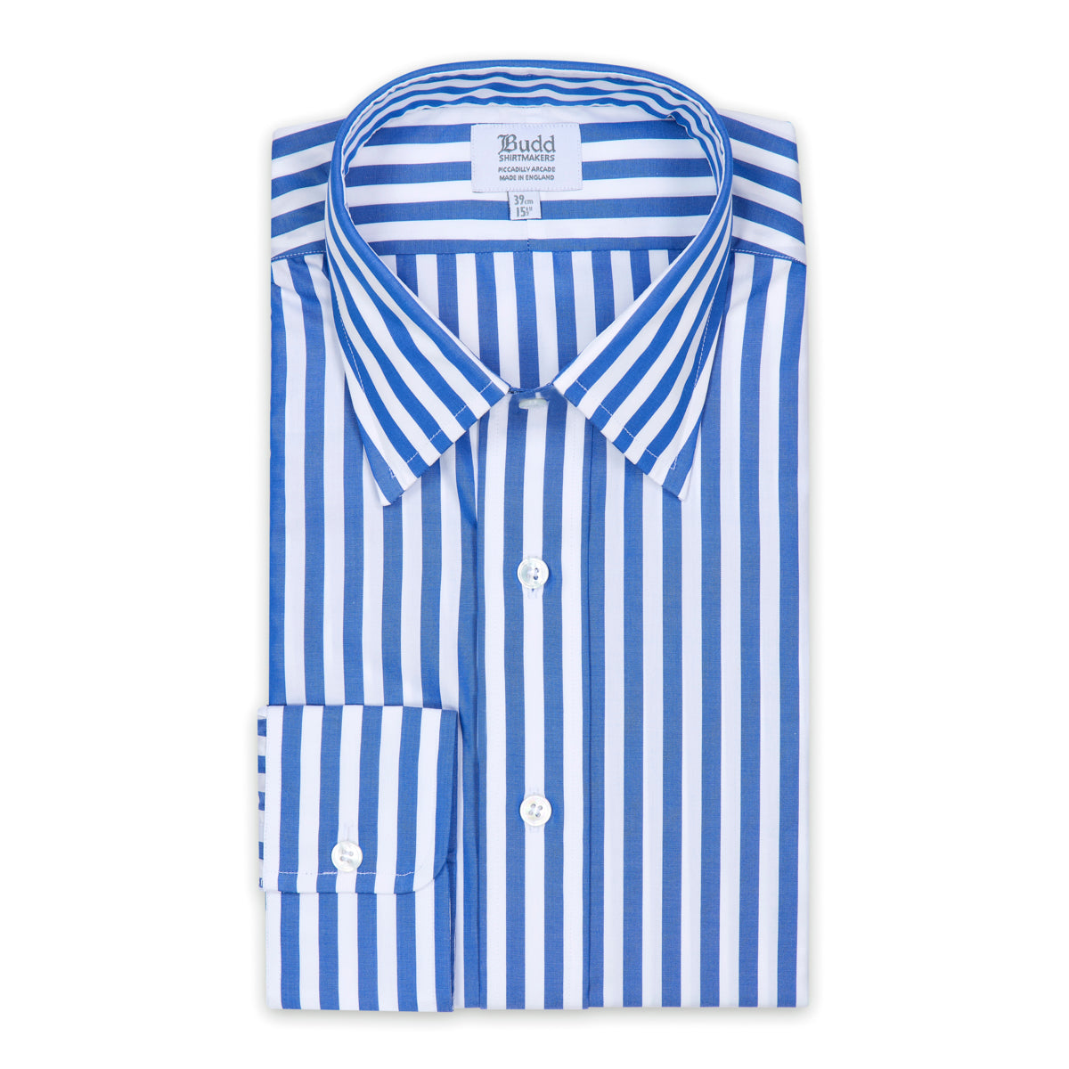 Sea Island Quality Candy Stripe Classic Fit Button Cuff Shirt In