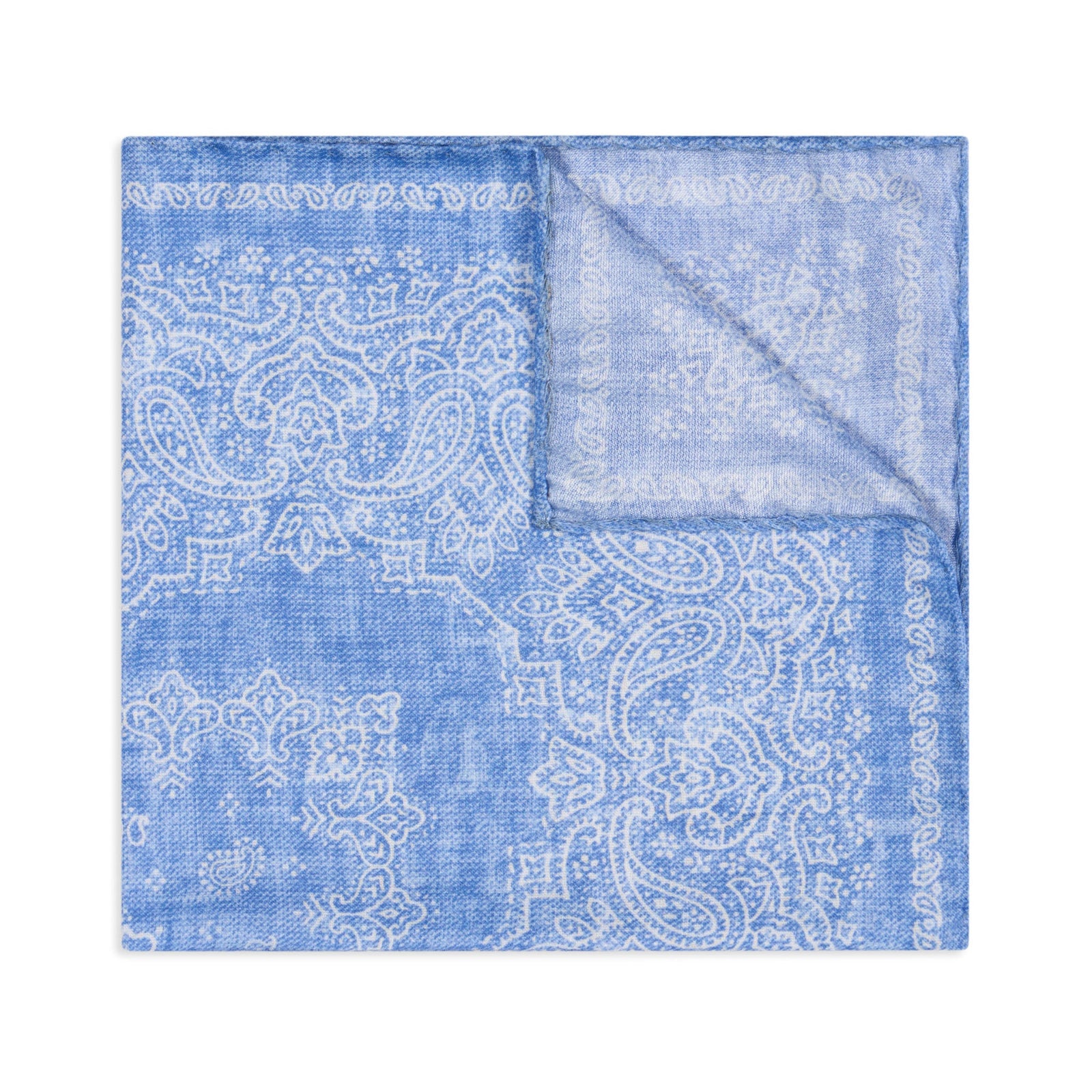 Notte Fiorentina Silk And Cotton Pocket Square In