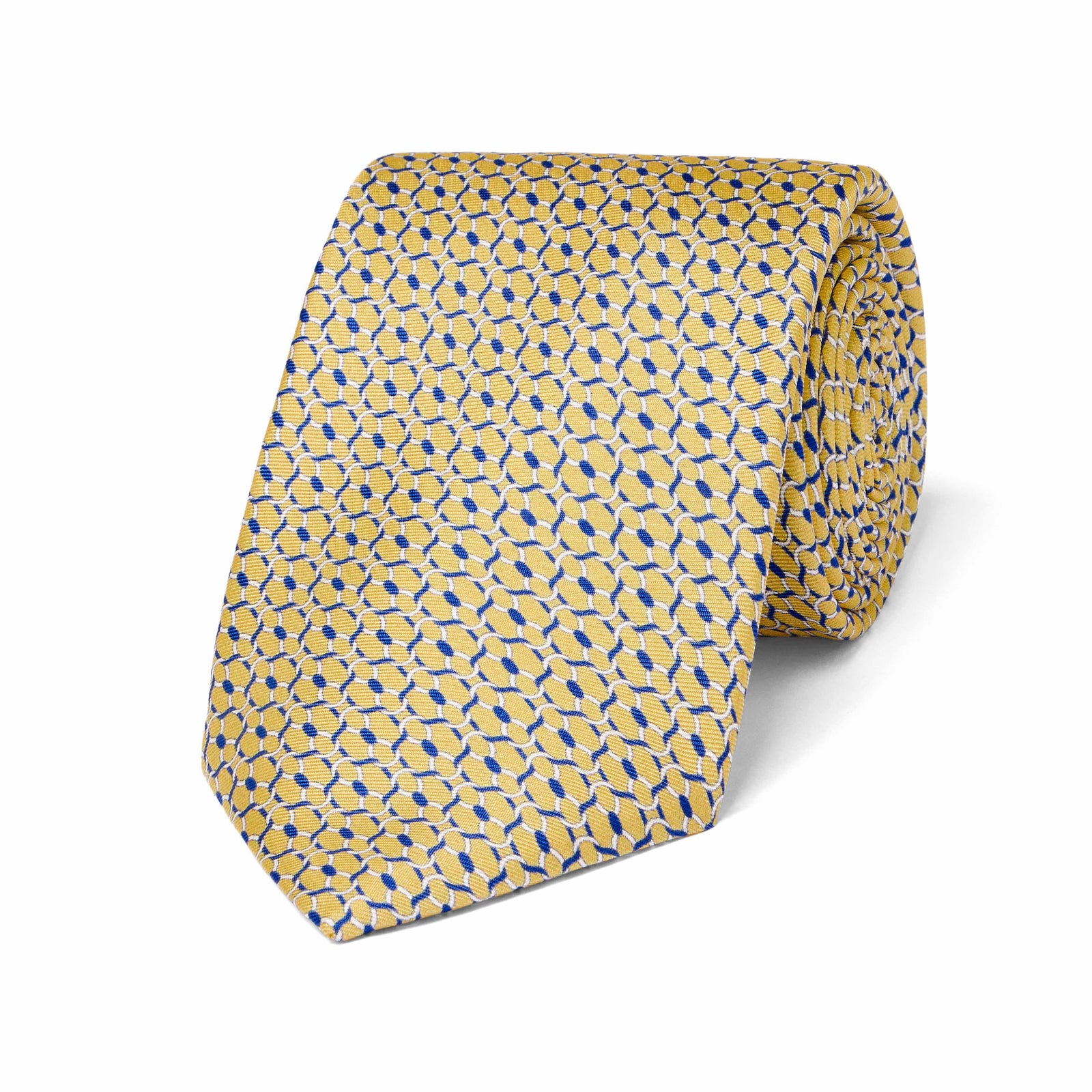 Imperial Chain Foulard Tie in Yellow