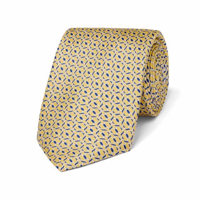 Imperial Chain Foulard Tie in Yellow