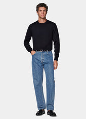 Straight Leg Tapered Jeans