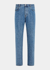 Straight Leg Tapered Jeans