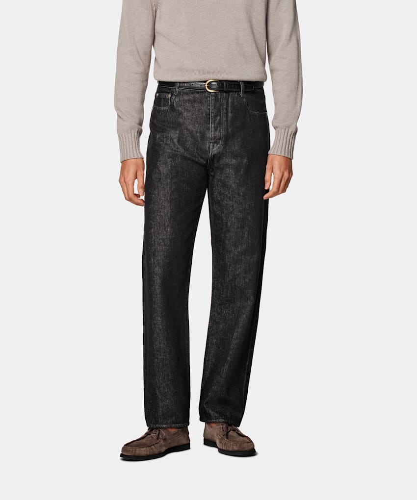 Straight Leg Tapered Jeans