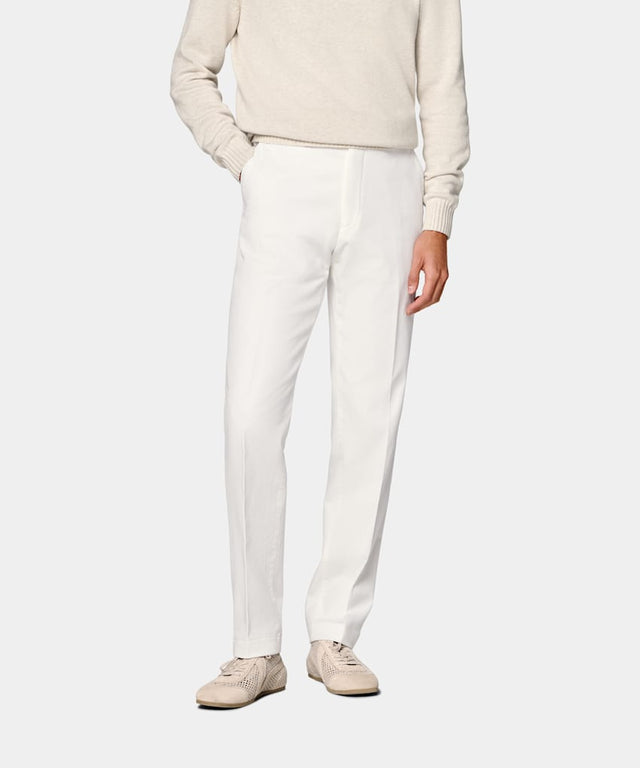 Off-White Slim Leg Straight Chinos