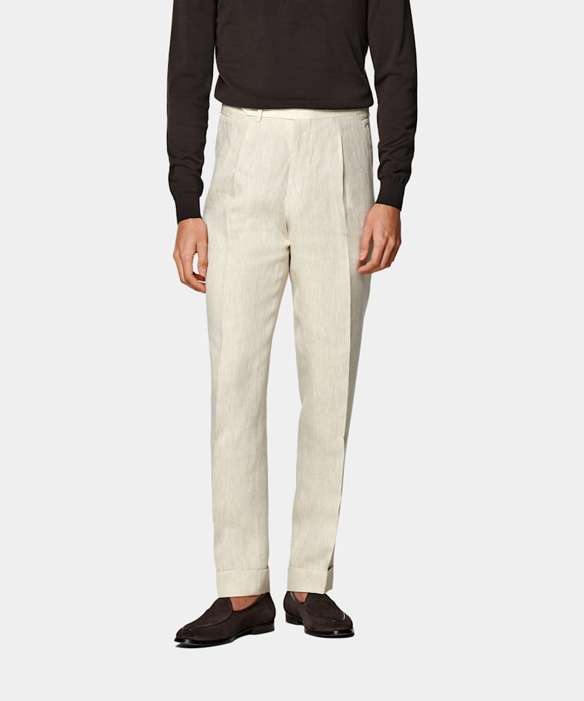 Slim Leg Tapered Trousers