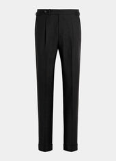 Slim Leg Tapered Suit Trousers
