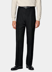 Wide Leg Straight Trousers