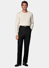 Wide Leg Straight Trousers