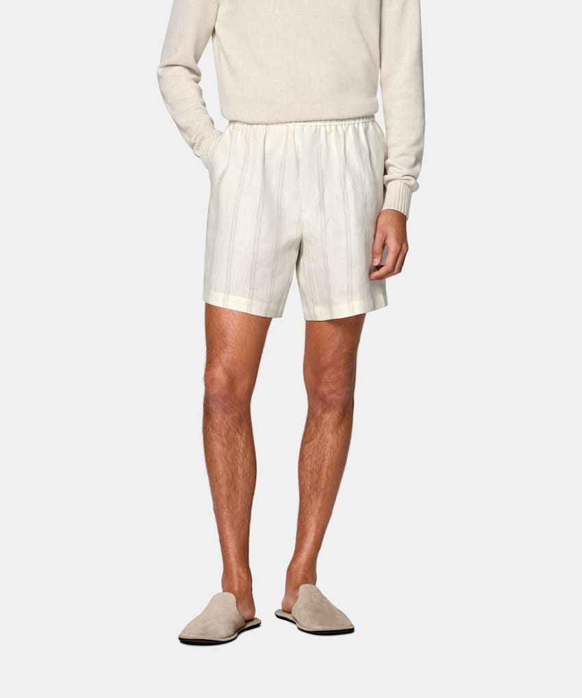 Striped Straight Leg Shorts