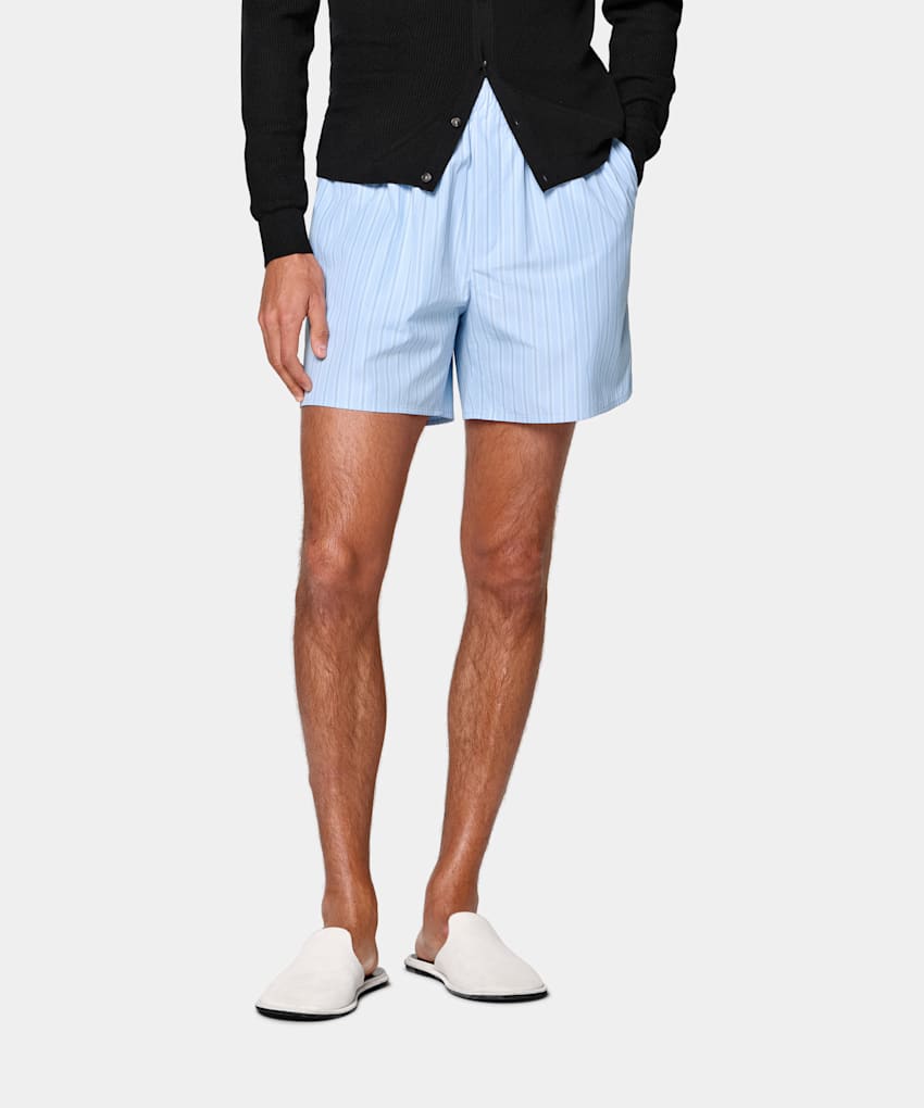 Striped Straight Leg Shorts