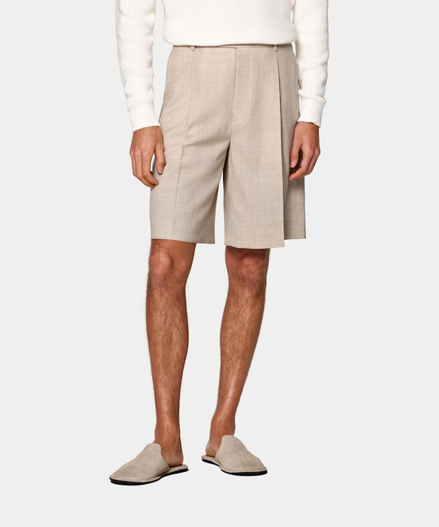Sand Wide Leg Shorts