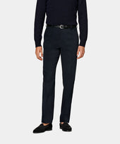 Navy Straight Leg Chinos