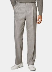 Wide Leg Straight Trousers