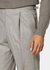 Wide Leg Straight Trousers