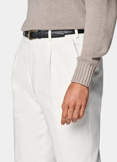 Wide Leg Tapered Trousers