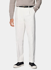 Wide Leg Tapered Trousers