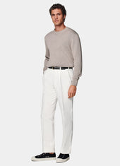 Wide Leg Tapered Trousers
