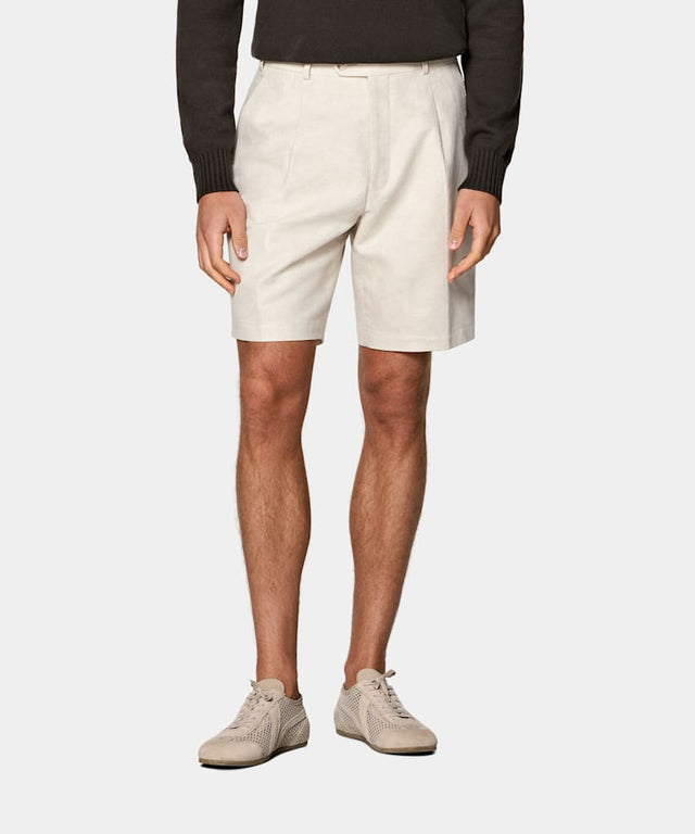 Sand Straight Leg Shorts