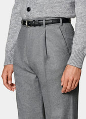 Wide Leg Straight Trousers