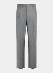 Wide Leg Straight Trousers