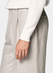 Wide Leg Straight Trousers