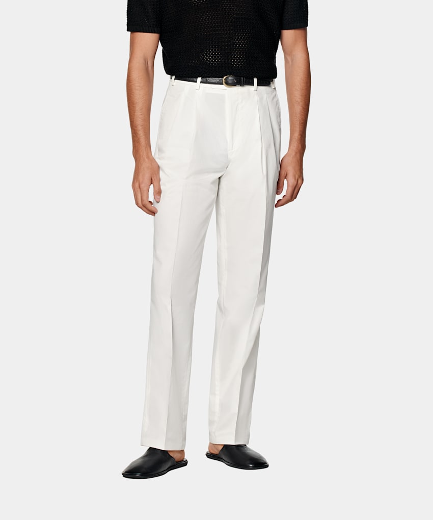 Wide Leg Straight Chinos